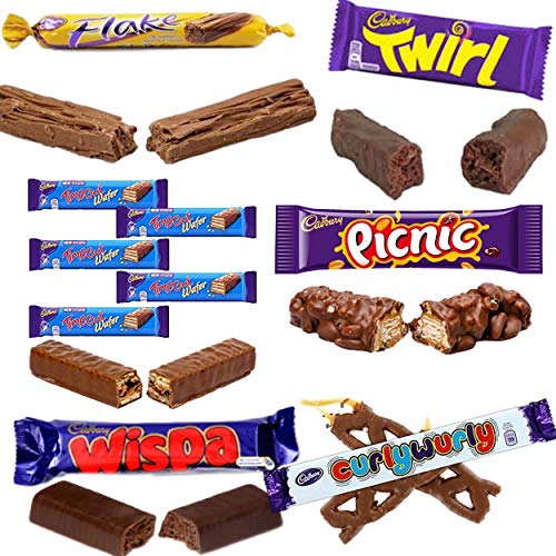 Cadbury Chocolate Gift Box - Bulk Chocolate Bars and Bags of Cadbury Chocolate Favourites (60 Bars)