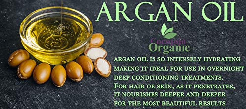 Dr Joe Lab Argan Nut Oil Deodorized 128 oz Pure Moroccan Unrefined Unscented Cold Pressed Extra Virgin 1 Gallon - for Hair Skin Body Nail