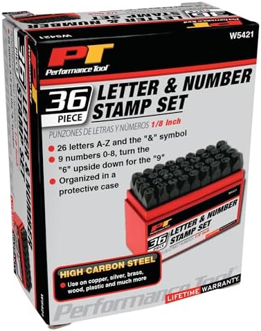 Performance Tool W758 5-Piece 8 in. Long Pin Punch Set | Carbon steel construction with hardened tips. Knurled handles for sure grip. Reaches deeply set pins