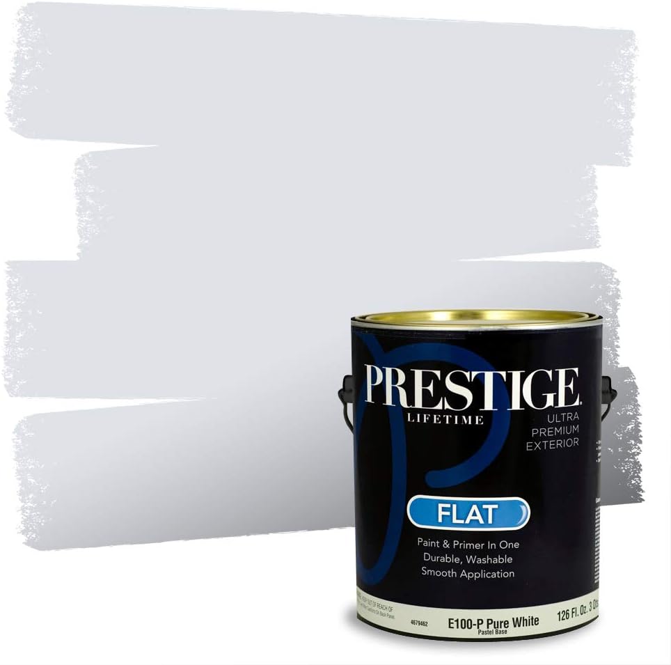 PRESTIGE Paints Exterior Paint and Primer In One, 1-Gallon, Semi-Gloss, Comparable Match of Sherwin Williams* Nifty Turquoise*