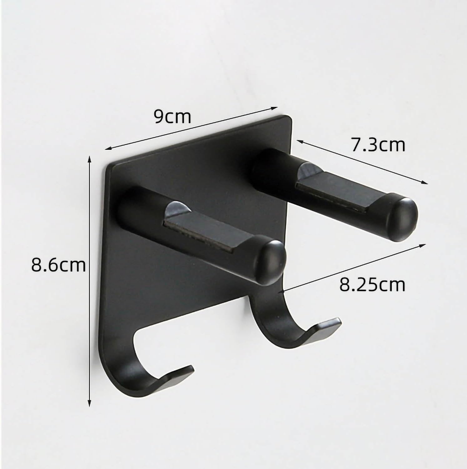 Hair Dryer Holder Stainless Steel Chromed (Black)