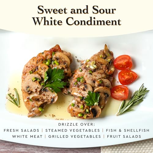 Giusti White Balsamic Vinegar Dressing – Condiment for Cooking and Finishing Dishes such as Salads, Vegetables, or Fish. Made in Italy with Balsamic Vinegar of Modena – 8.45 fl oz (250 ml) - Pack of 1