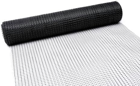 Tenax Deer Netting - Heavy Duty, 7ft Netting for Gardens - 7 Ft x 100 Ft - Black Polypropylene