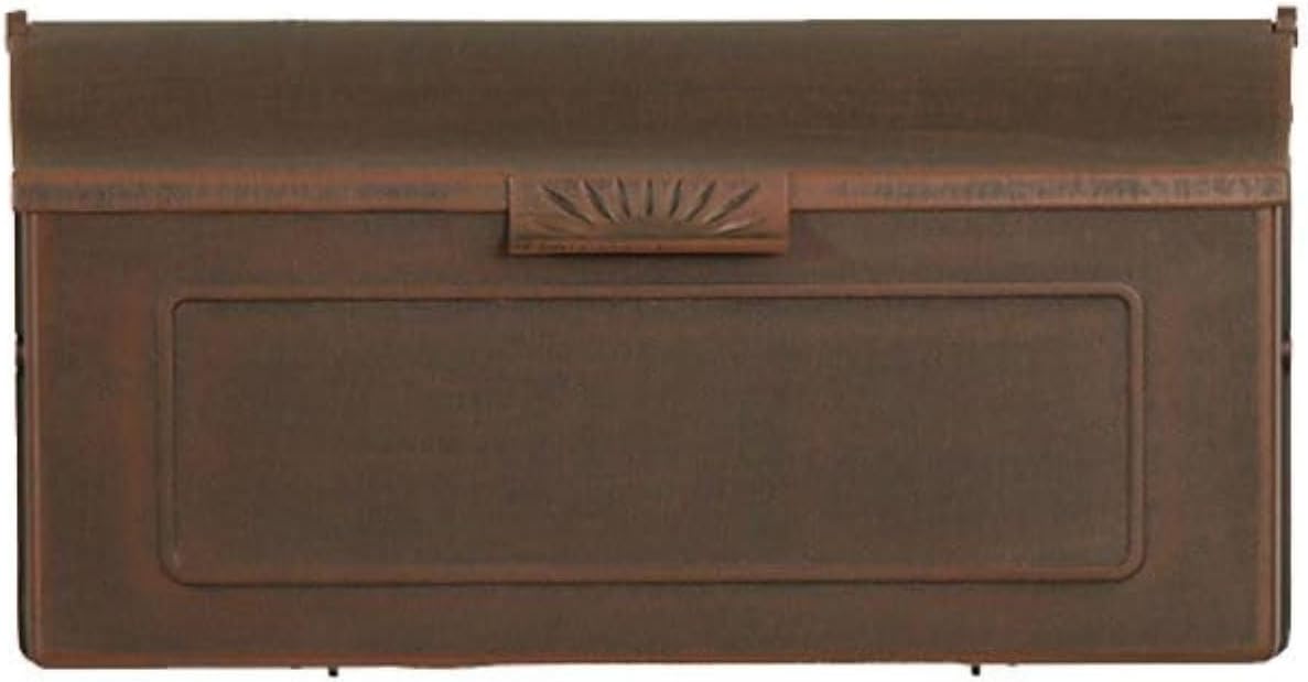 Special Lite Horizon Horizontal Wall Mount Mailbox - Black Aluminum Mailbox for Wall Mount - SHH-1006-BLK