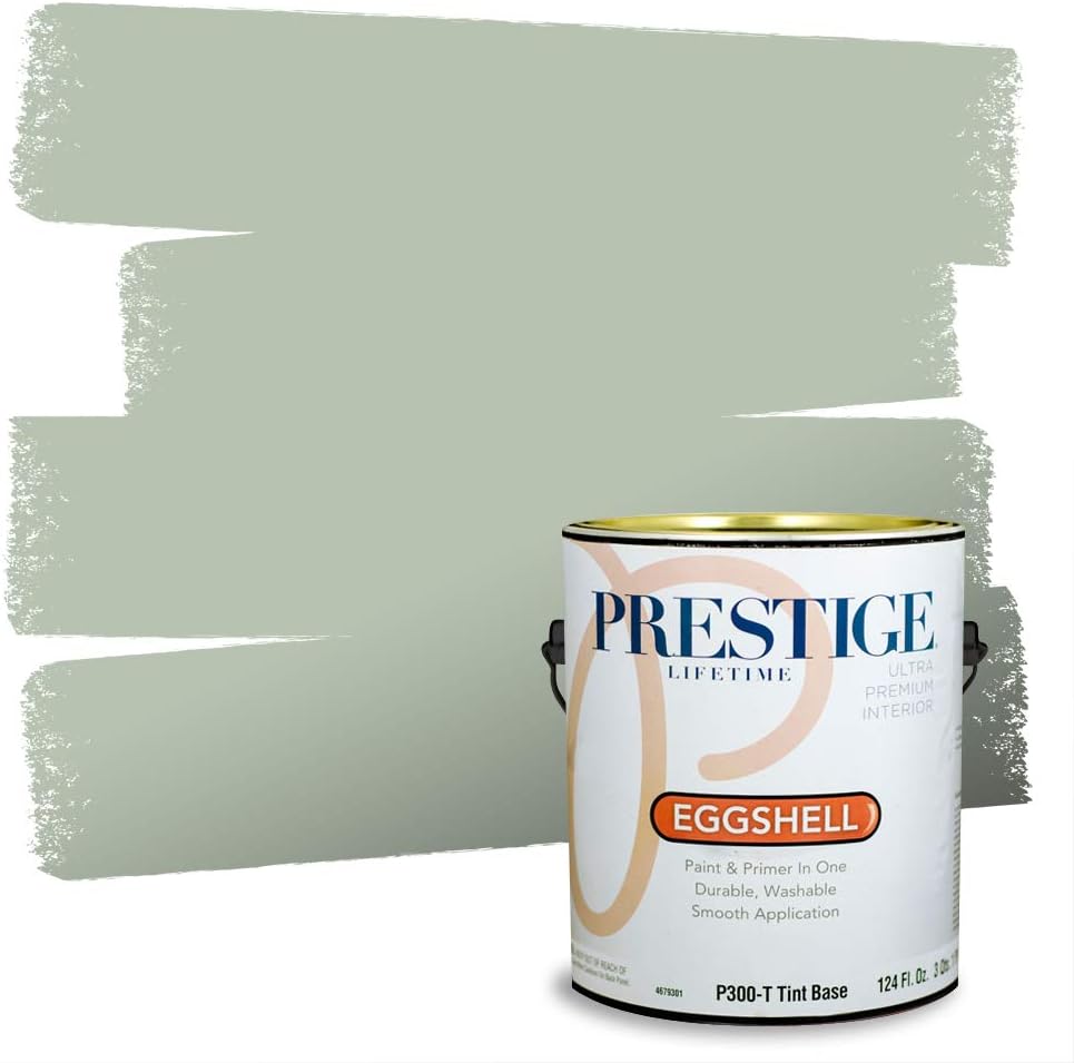 PRESTIGE Interior Paint and Primer in One, Garden Sage, Eggshell, 1 Gallon