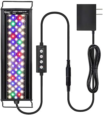 hygger 18W 24/7 Lighting Aquarium LED Light, Sunrise-Daylight-Moonlight Mode and DIY Mode