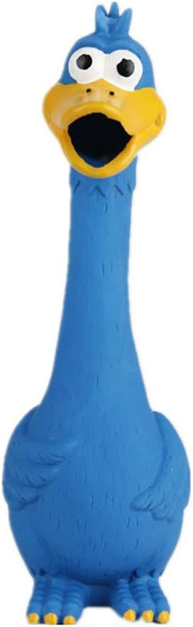 Tamu style Rubber Chicken Dog Toy, 11-Inch Yellow Screaming Squeaky Toy
