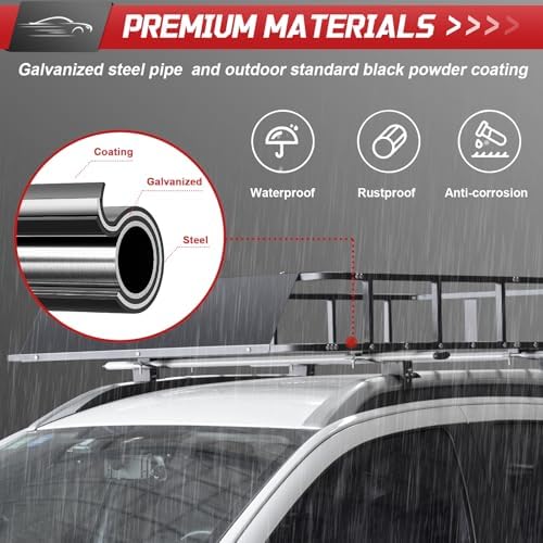 64”x39”x8” Roof Cargo Rack for SUV Car Trucks,Heavy Duty Cargo Basket Anti-Rust Top Luggage Rack