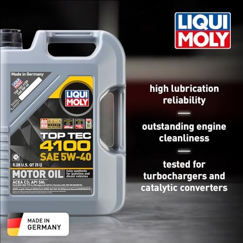 LIQUI MOLY Top Tec 4100 SAE 5W-40 | 1 L | Fully synthetic engine oil | SKU: 2329