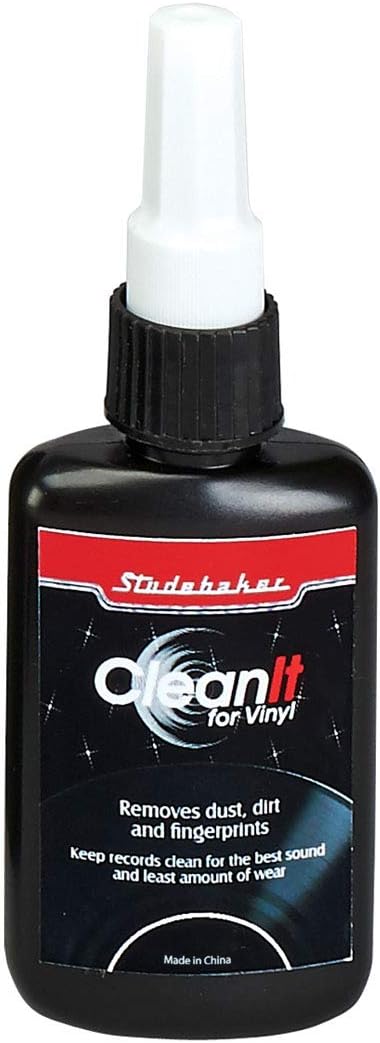 Studebaker Vinyl Record Cleaning System with Cleaning Solution and Soft Pads Included