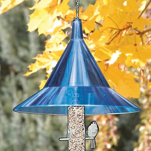 Squirrel Baffle - for Outside Bird House and Feeder Pole - Premium Large 17” Dome - by Arundale Made in USA (Crystal Clear)