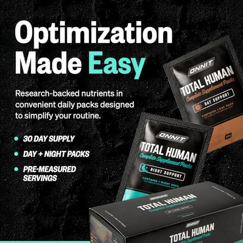 ONNIT Total Human Daily Multivitamin Packs for Men & Women, 30-Day Supply
