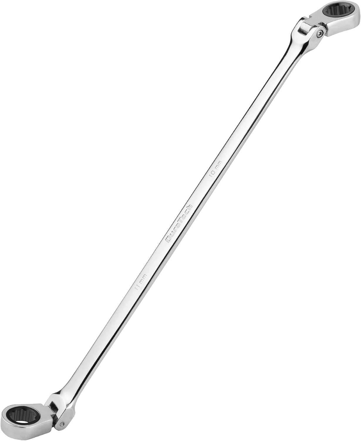 DURATECH Extra Long Flex-Head Ratcheting Wrench Set, Metric, CR-V Steel