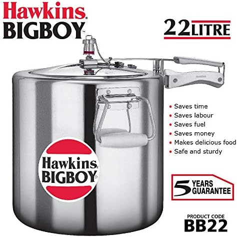 Hawkins Bigboy Aluminum Pressure Cooker, 14 Litres