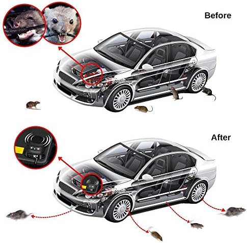 12V/24V Ultrasonic Under Hood Rodent Repellent for Car Engines | Pack of 2