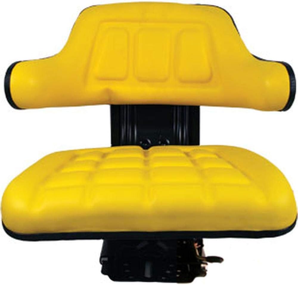 AL66103 Yellow Wrap Around Seat with Arms Fits John Deere