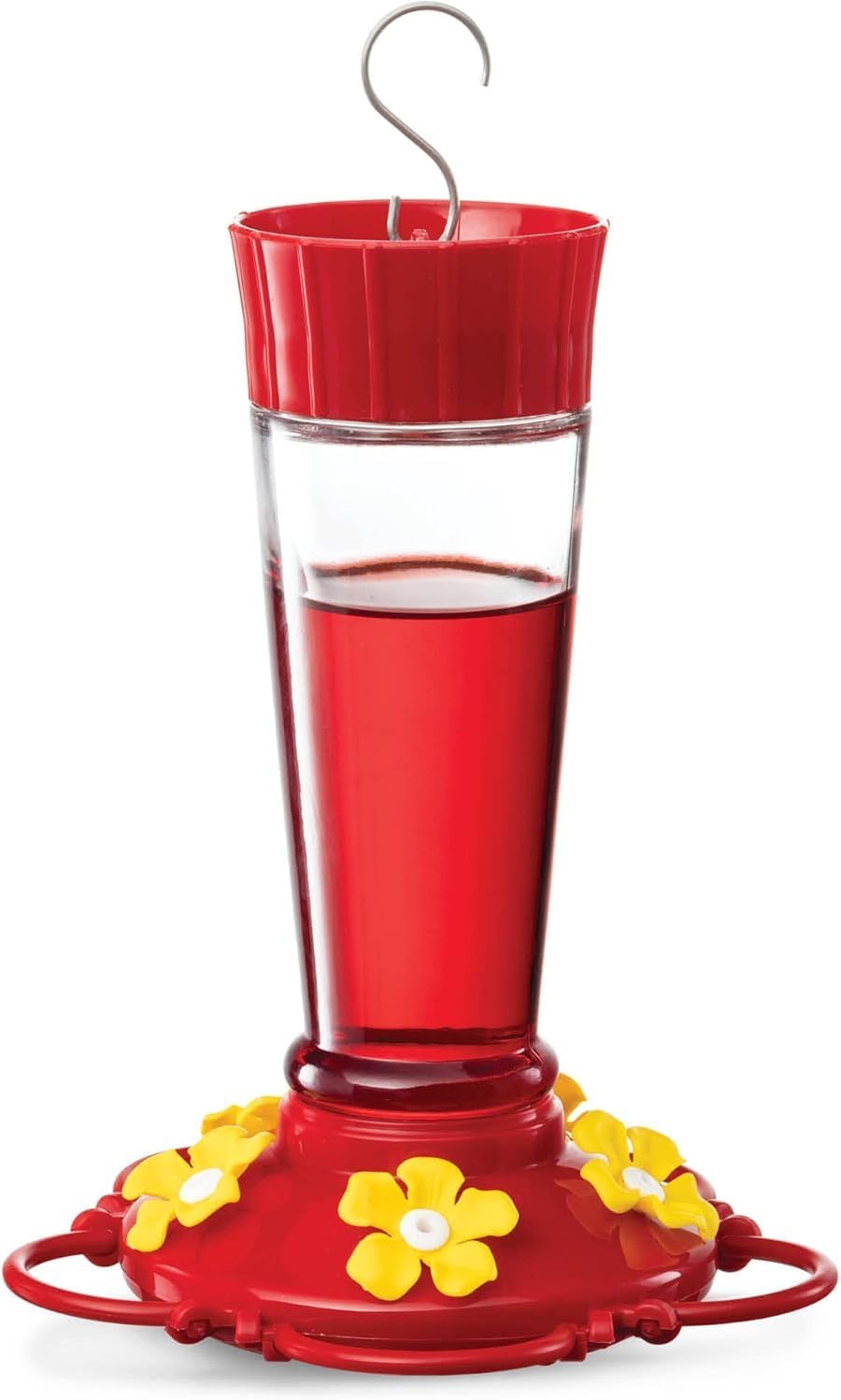 Hummingbird Feeder [Set of 2] Leakproof Clear Plastic 10 oz Wide Mouth.