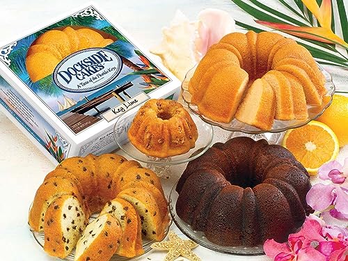 Dockside Market Banana Nut Bundt Cake - Tropical Fruit Cake Dotted with Crunchy Chopped Pecans. Perfect Gourmet Gift for Gift Baskets, Birthdays, Parties - 24 oz