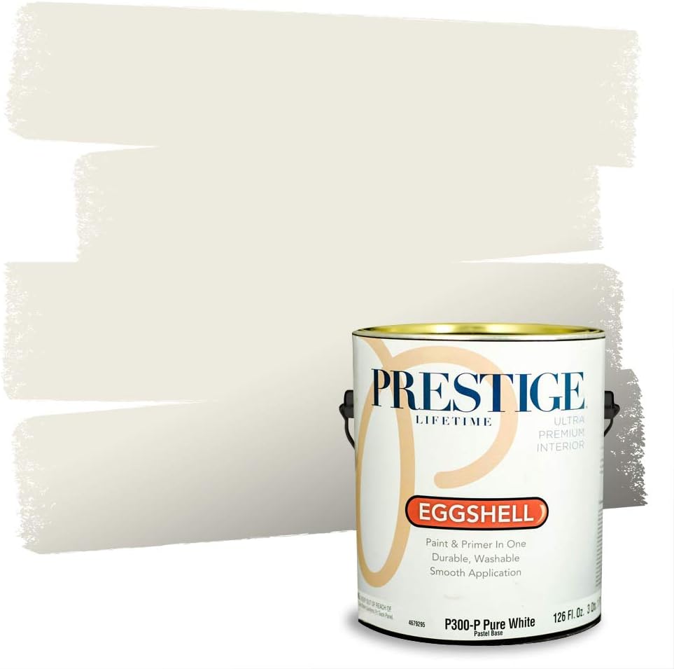PRESTIGE Paints Exterior Paint and Primer In One, 1-Gallon, Satin, Comparable Match of Sherwin Williams* Black Magic*