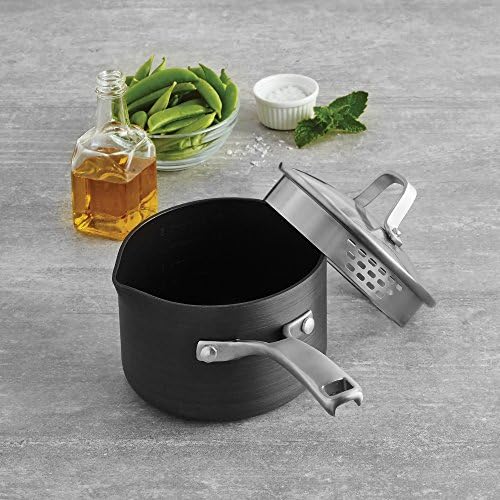 Calphalon 1943876 Classic Nonstick Sauce Pan with Cover, 2.5 quart, Grey