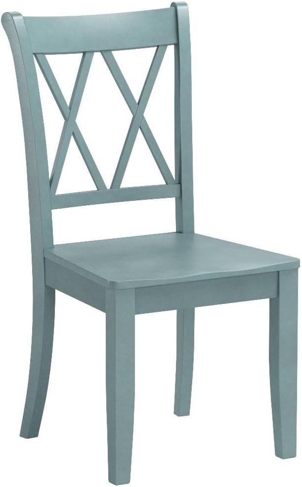 Giantex Set of 2 Dining Chairs, Rubber Wood Dining Room Chair, Farmhouse Dining Side Chairs, Max Load 400 Lbs, Wooden Kitchen Chairs for Home Kitchen