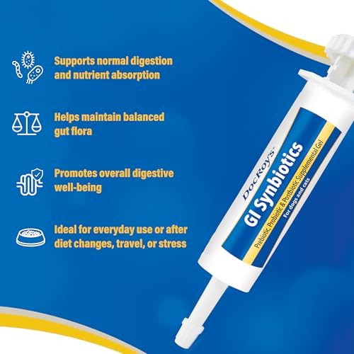 Doc Roys GI Synbiotics for Dogs and Cats, Prebiotic and Probiotic Granules, Digestive and Immune Support, Chicken Flavored, Made in USA, 454 gm