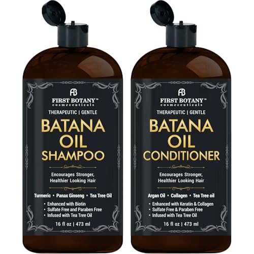 First Botany Tea Tree Mint Shampoo & Conditioner for Men & Women - Pure Tea Tree & Peppermint Oil - Fights Hair Loss, Dandruff, Lice & Itchy Scalp