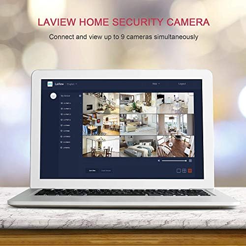 LaView Security Cameras 4pcs, Home Security Camera Indoor 1080P, Wi-Fi Cameras Wired for Pet, Motion Detection, Two-Way Audio, Night Vision, Phone App