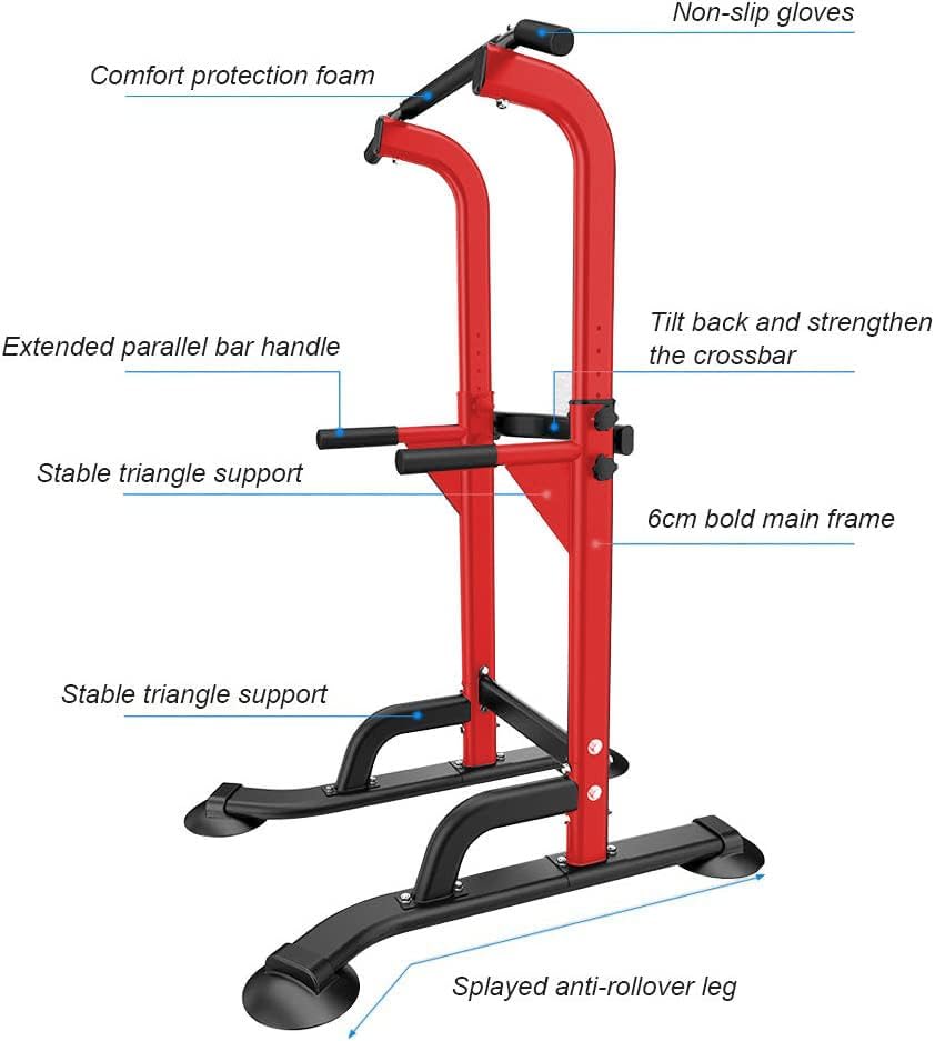 SogesHome Multi-Function Power Tower Pull Up Bar Dip Station for Home Gym