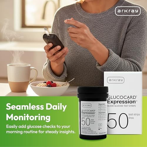 ARKRAY GLUCOCARD Expression Blood Glucose Test Strips - No Coding