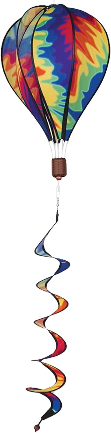 Hot Air Balloon Hanging Garden Spinner 16" - Vibrant Patriotic Design, Weather-Resistant Outdoor Decor, Durable & Lightweight for Patios, Yards, and Gardens - Eye-Catching Wind Spinner