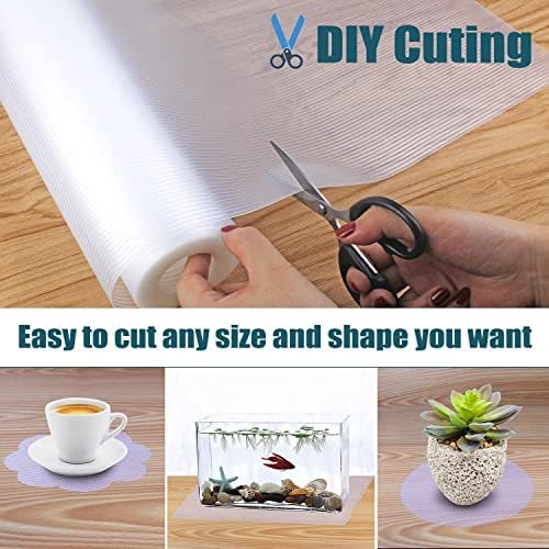 Shelf Liner, Non-Slip Cabinet Liner, Washable Oil-Proof for Kitchen Cabinet, Shelves, Refrigerator, Storage, Desks, 12 Inches x 20 FT