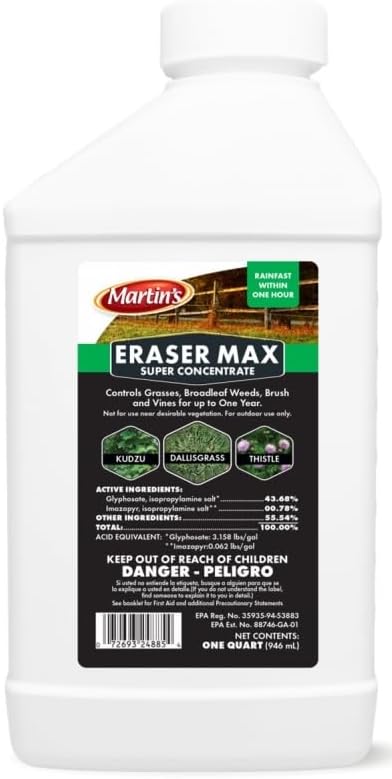 Control Solutions 82002488 1 Quart Eraser Max Super Concentrated Herbicide Weed Killers