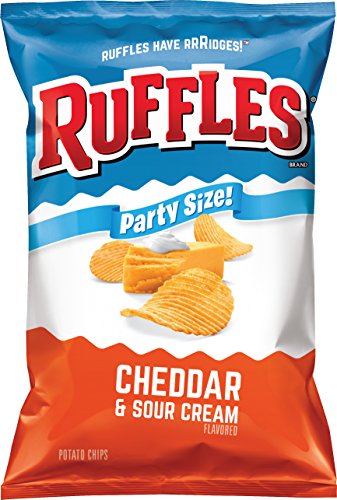 Ruffles Cheddar & Sour Cream Flavored Potato Chips, Party Size! (13 Ounce)