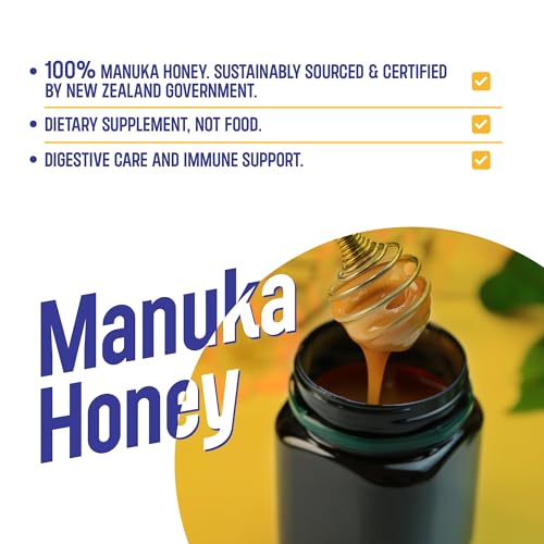 ManukaGuard® Medical Grade Manuka Honey MGO 400+ | 100% Authentic New Zealand Manuka Honey | Healing Honey for Immunity Boost | 8.8 oz