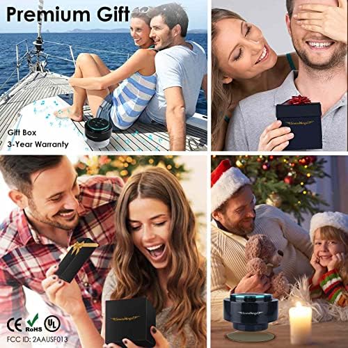 XLEADER, Upgraded, Pro Shower Speaker, Certified IPX7 Waterproof Bluetooth Speaker, with Suction Cup, Silicone Lanyard, 8W Crystal Sound&Rich Bass