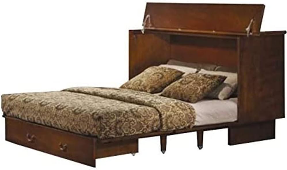 Arason Creden-ZzZ Cabinet Bed in Traditional Pekoe-Queen Size - Queen Size