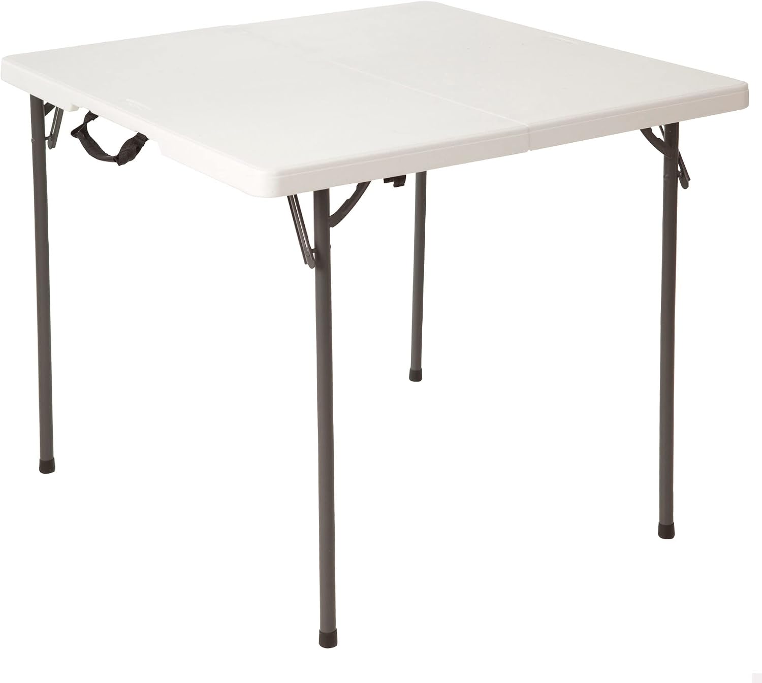 LIFETIME 80273 Fold in Half Square Table, 34 Inch, White