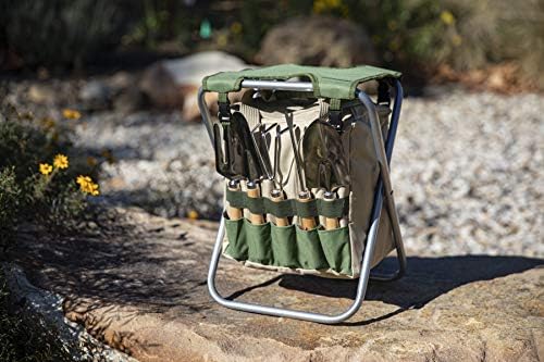 PICNIC TIME Garden Kneeler and Seat, Folding Gardening Bench