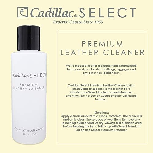 Cadillac Select Premium Leather Care Kit | Leather cleaner, lotion conditioner and water & stain protector.