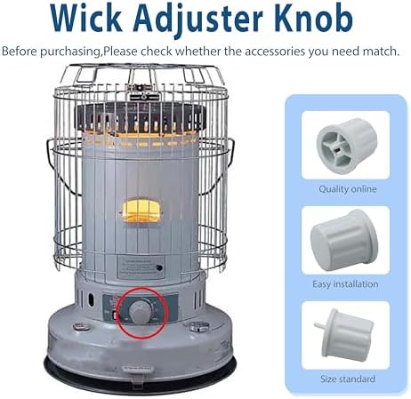 Replacement Kerosene Heater Wick Adjuster Knob WS-CV14 08-1724 fits DuraHeat Dyna-Glo RMC-95C Kero-World KW-24 08-1724