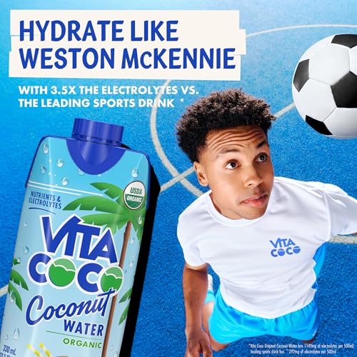 Vita Coco Organic Coconut Water, Original, 11.1 Oz (Pack of 12)