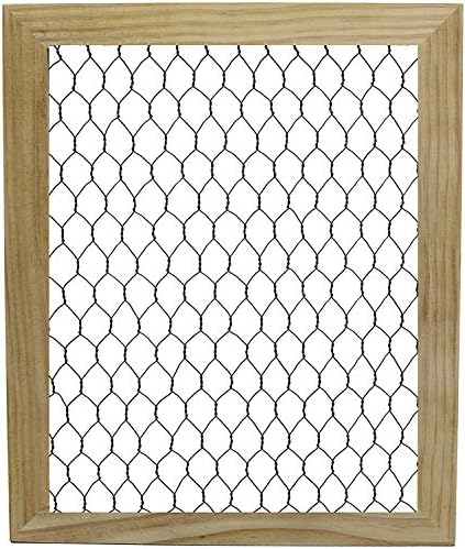 Creative Hobbies Unfinished Wood Chicken Wire Frame - Ready to Decorate, Add Photos, Collages
