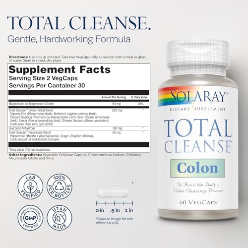 Solaray - Total Cleanse Colon, 60 capsules