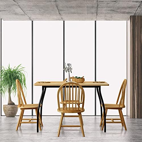 GIANTEX Wood Dining Chairs Set of 4, Windsor Chairs with Solid Wood Legs, High Spindle Back, H-Shaped Crossbars