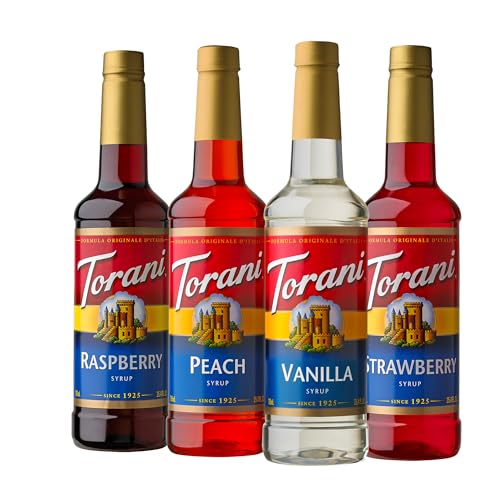Torani Syrup Variety Pack, Soda Flavors, 25.4 Ounces (Set of 4)