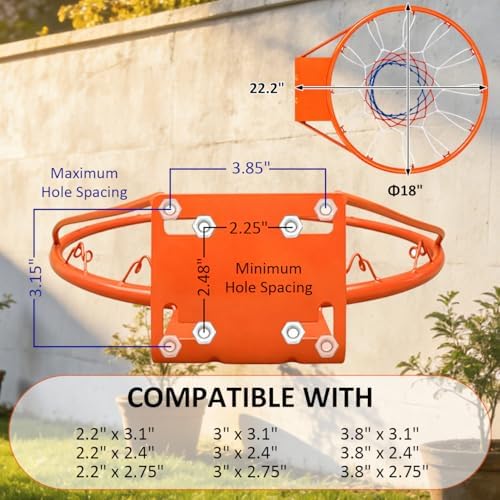 Rakon 18" Solid Replacement Basketball Rim