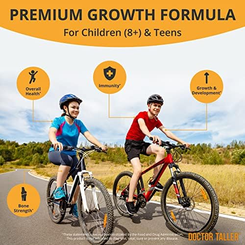 NuBest Doctor Taller - Height Growth Formula - Supports Height Growth and Immunity - Keto with Calcium, Vitamin D3, Vitamin K2