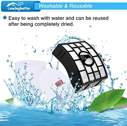 Leadaybetter NV752 AZ1002 Filter Replacement for Shark Rotator Powered