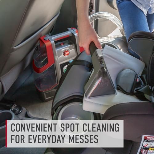Hoover Spotless Portable Carpet + Upholstery Spot Cleaner Machine, Lightweight Shampooer Machine, Pet Stain Remover, Car and Auto Detailer